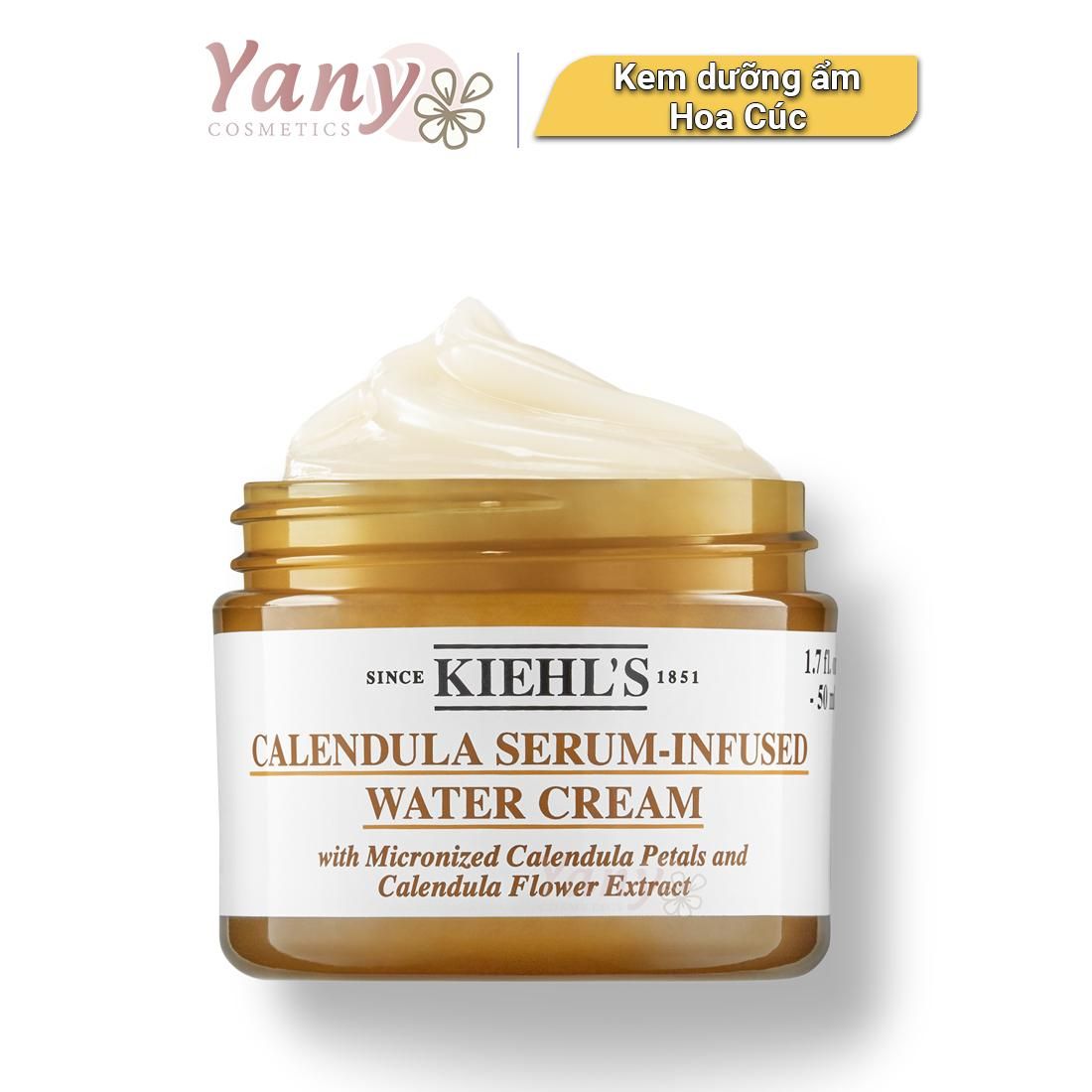 Kem Dưỡng Hoa Cúc Kiêm Serum 2 Trong 1 Kiehl's Calendula Serum- Infused Water Cream -Mini Size 7ml