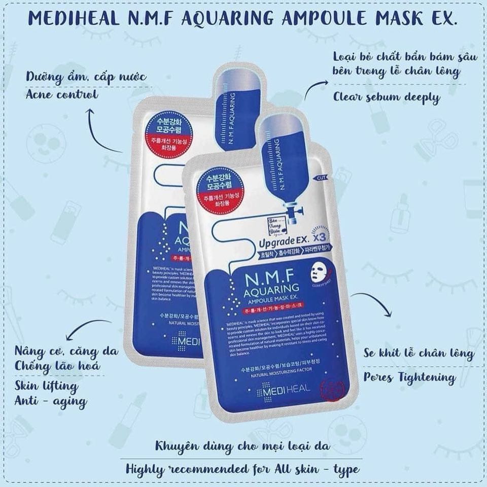 Mặt Nạ Mediheal NMF Aquaring Ampoule Mask