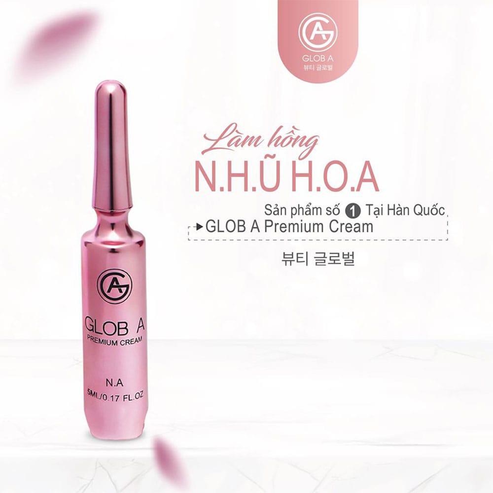 Kem Hồng Nhũ Hoa Glob A Premium Cream NA 5ml Hàn Quốc