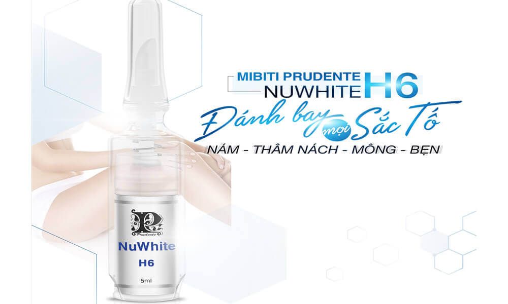 Kem Trị Thâm Nám, Nách, Bẹn Nuwhite H6 Mibini Prudente Của Mỹ