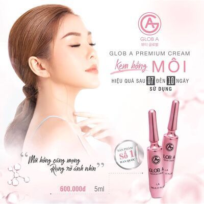 Kem Xóa Thâm, Làm Hồng Môi Glob A Premium Cream LA 5ml Hàn Quốc