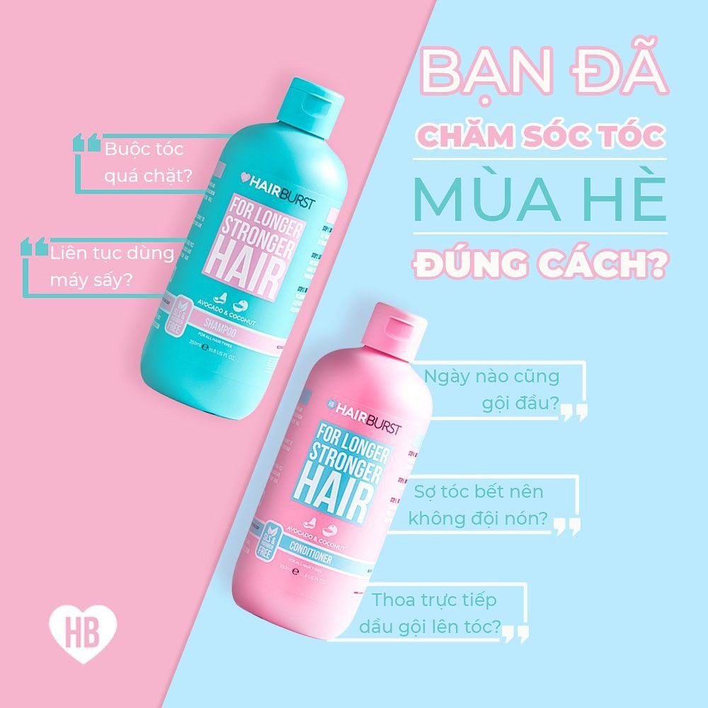 Bộ Dầu Gội Và Xả Cải Thiện Rụng Tóc Hairburst For Longer Stronger