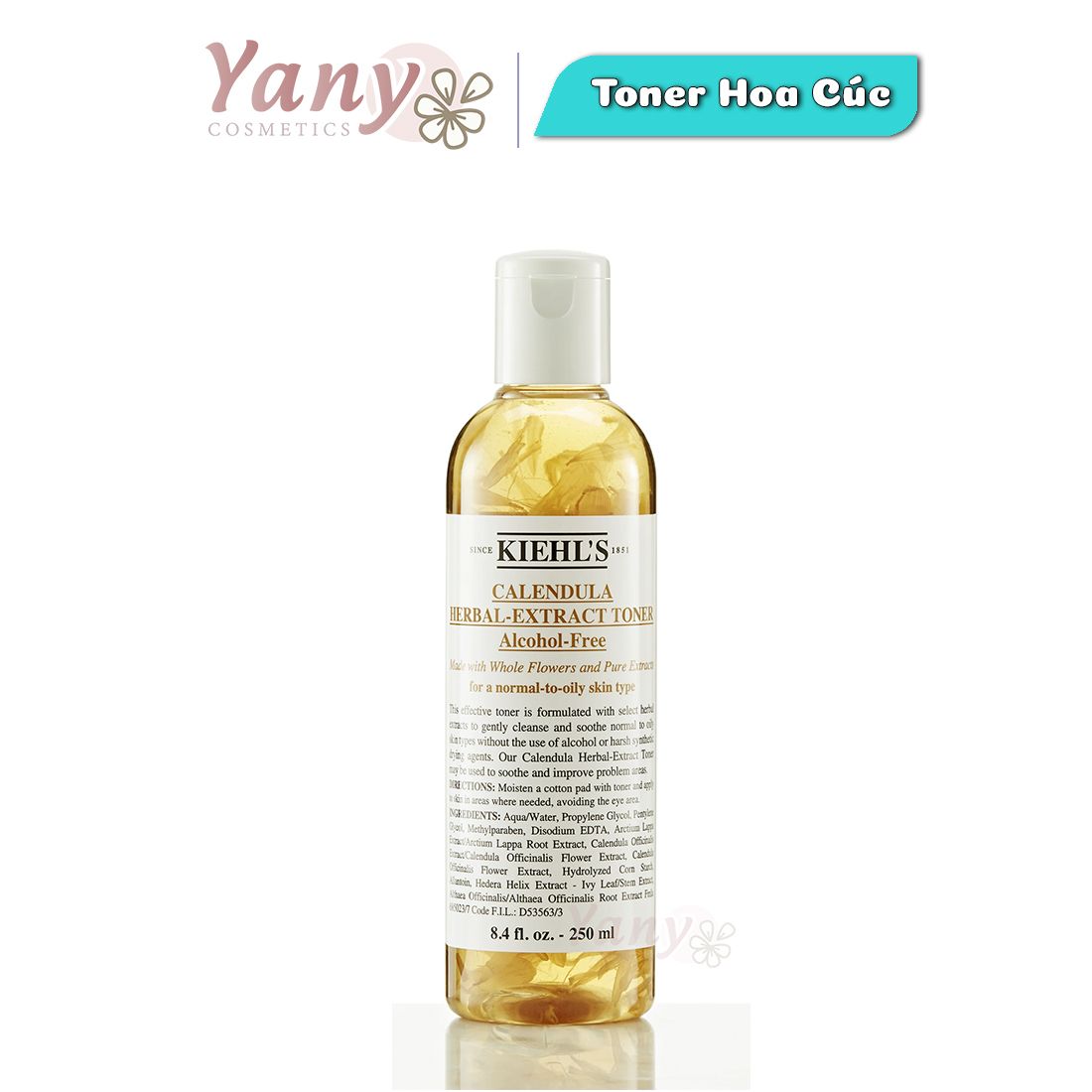 Toner Hoa Cúc Kiehl's Celendula Herbal Extract Alcohol-Free 250ml