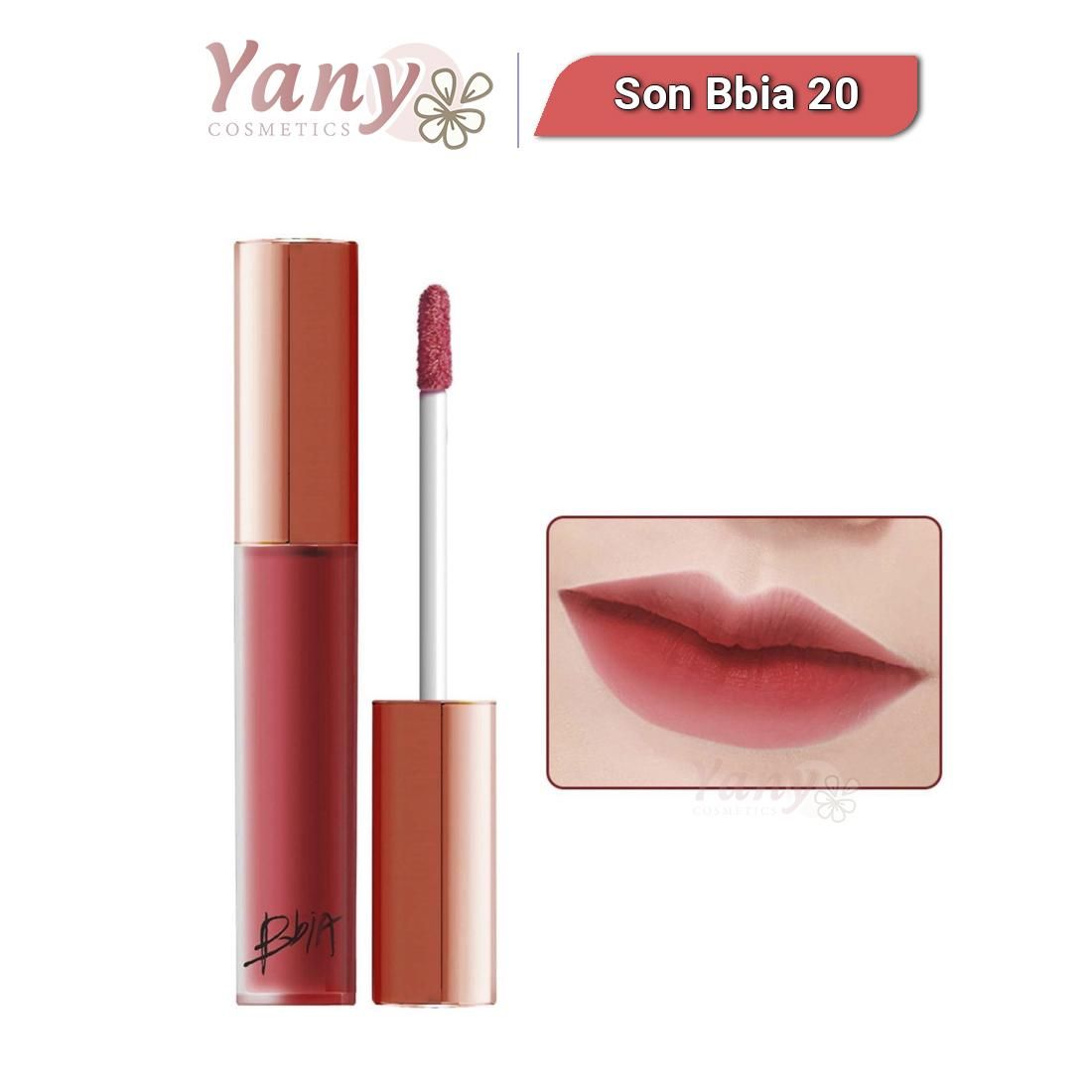 Son Kem Lì Bbia Màu 20 Đỏ Đất - Bbia Last Velvet Liptint Version 4 More Mature 20