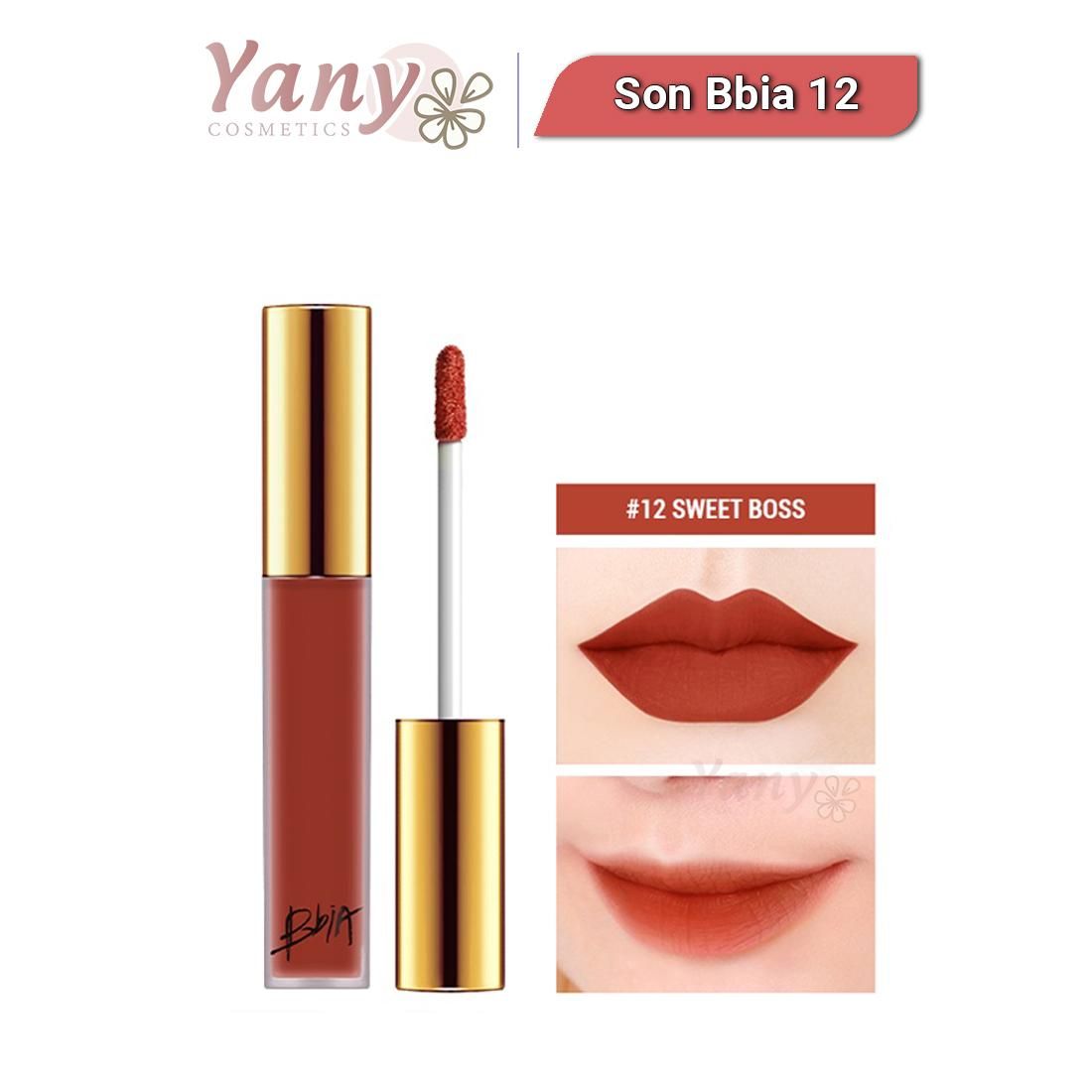 Son Kem Lì Bbia Last Velvet Liptint Màu 12 Cam Cháy - Sweet Boss