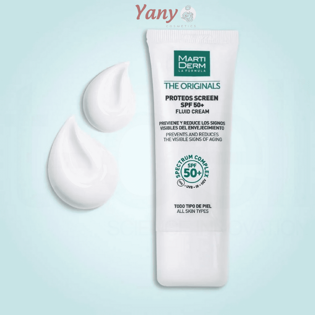 Kem Chống Nắng Phổ Rộng Ngăn Ngừa Lão Hoá, Ngừa Nám, Phòng Chống Nám Quay Lại Martiderm The Originals Proteos Screen SPF 50+ Fluid Cream 40ml