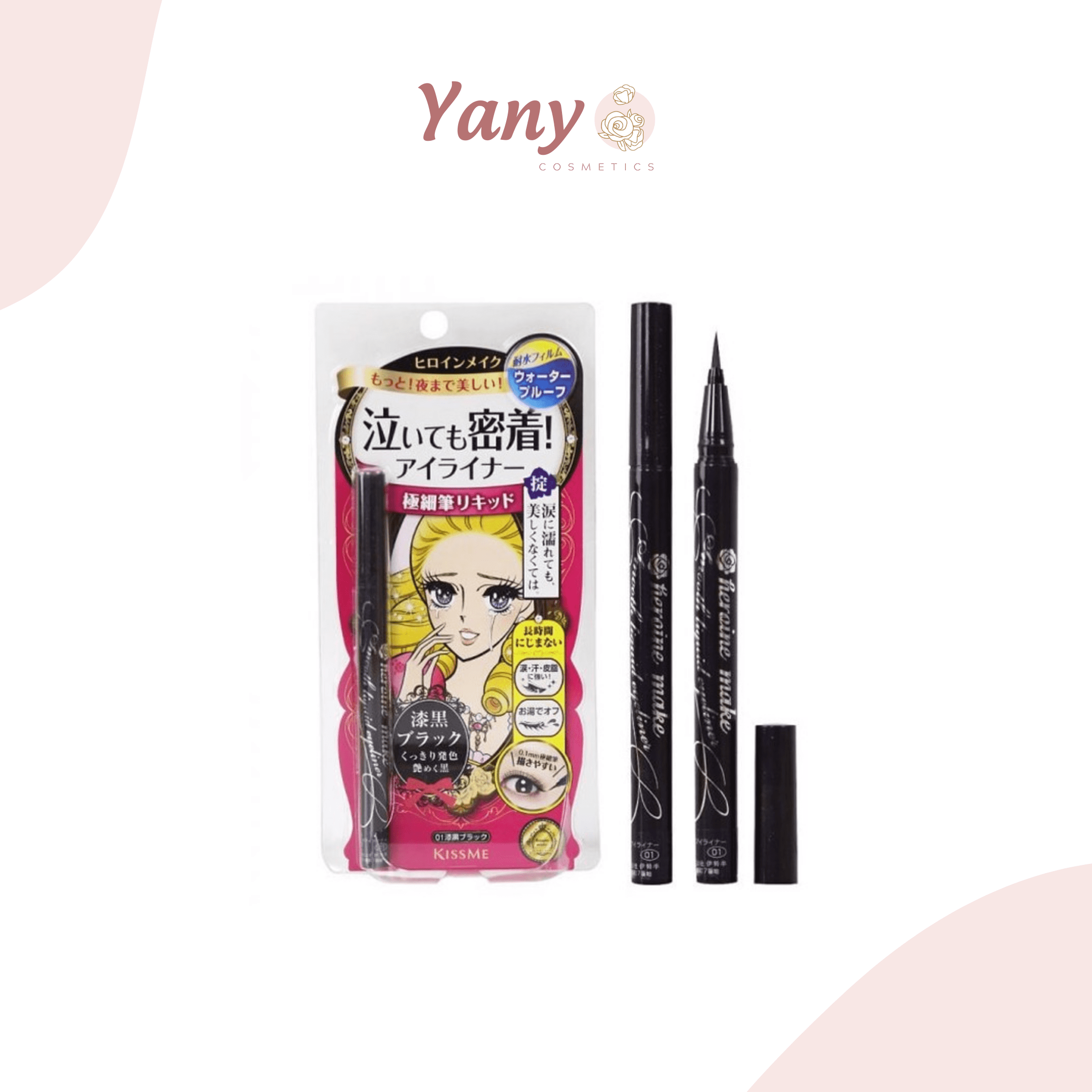 Kẻ Mắt Kiss Me Heroine Make Eyeliner Màu Đen 01- Nhật Bản