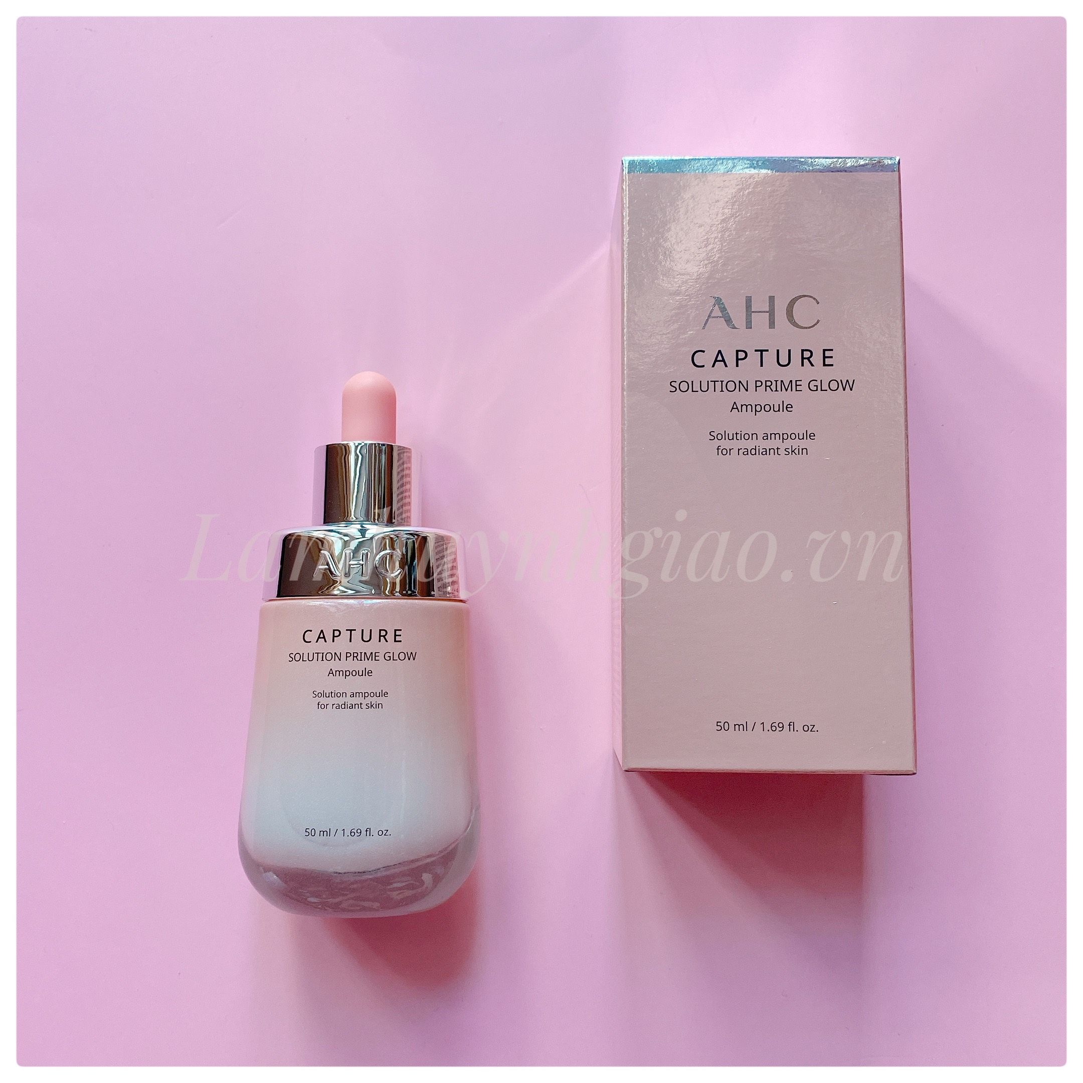 Tinh Chất Serum AHC Capture Solution Prime Glow Dưỡng Trắng Da Màu Hồng 50ml