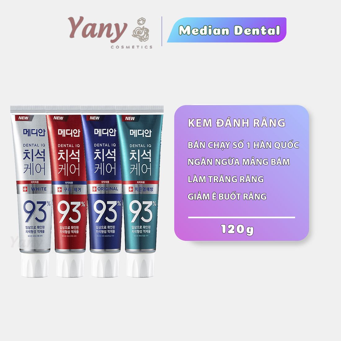 Kem Đánh Răng Median Dental IQ 93%