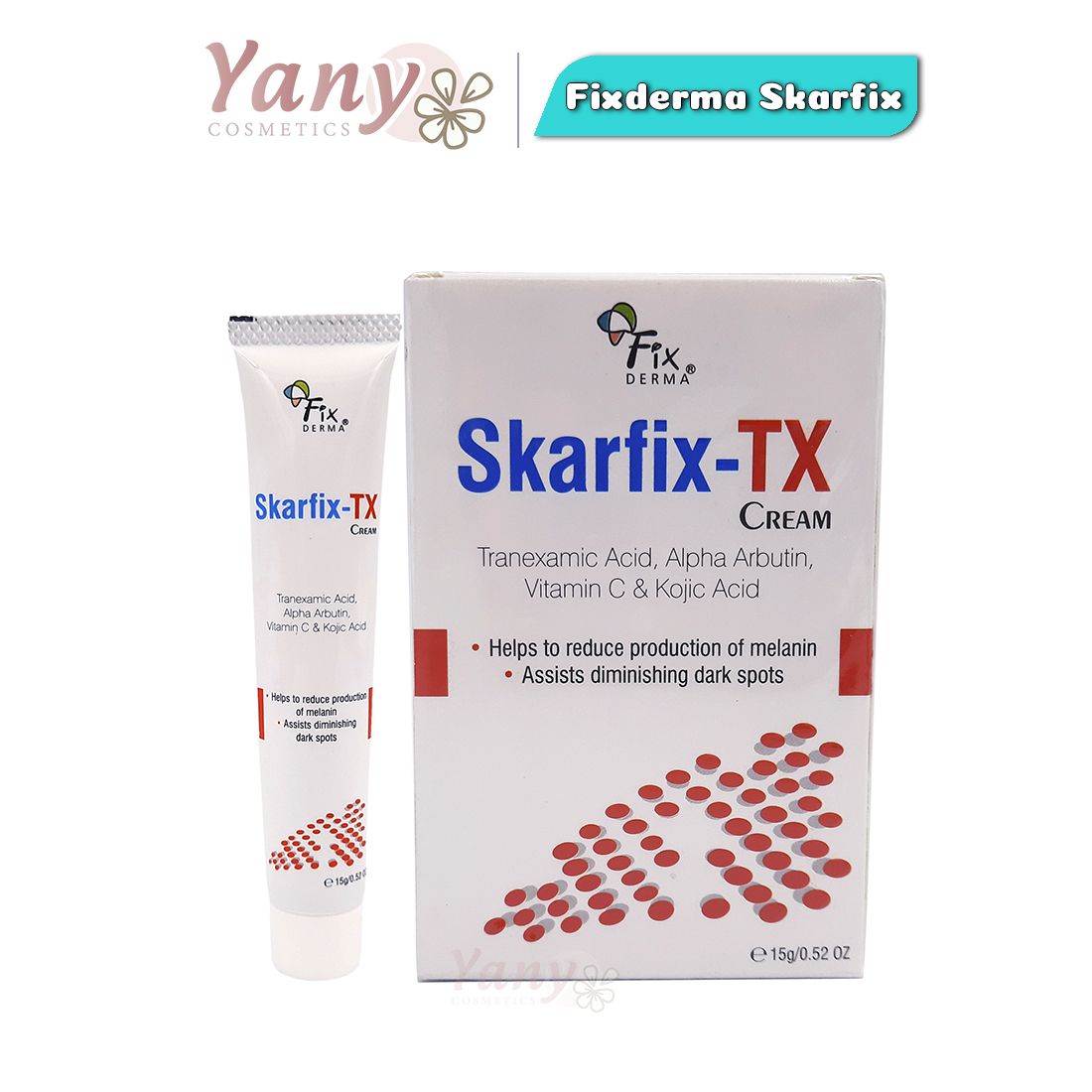 Kem Trị Nám, Thâm Đỏ Fixderma Skarfix- TX Cream 15gr