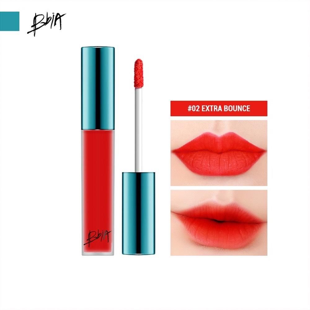 Son Kem Lì Bbia Velvet Liptint Màu 02 Đỏ Cam- Extra Bounce