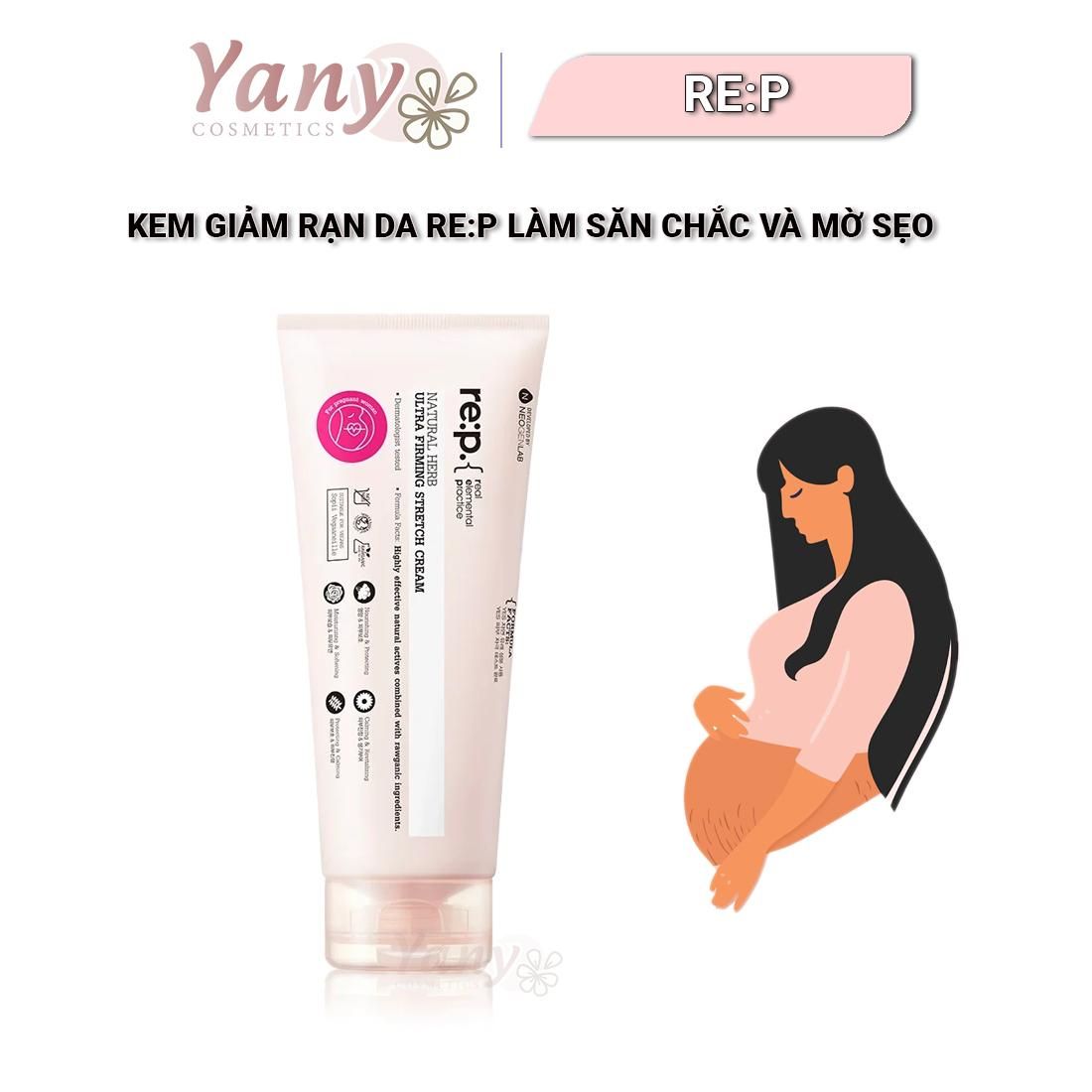 Kem Giảm Rạn Da Re:p Làm Săn Chắc Và Mờ Sẹo 200ml, YanyCosmetics