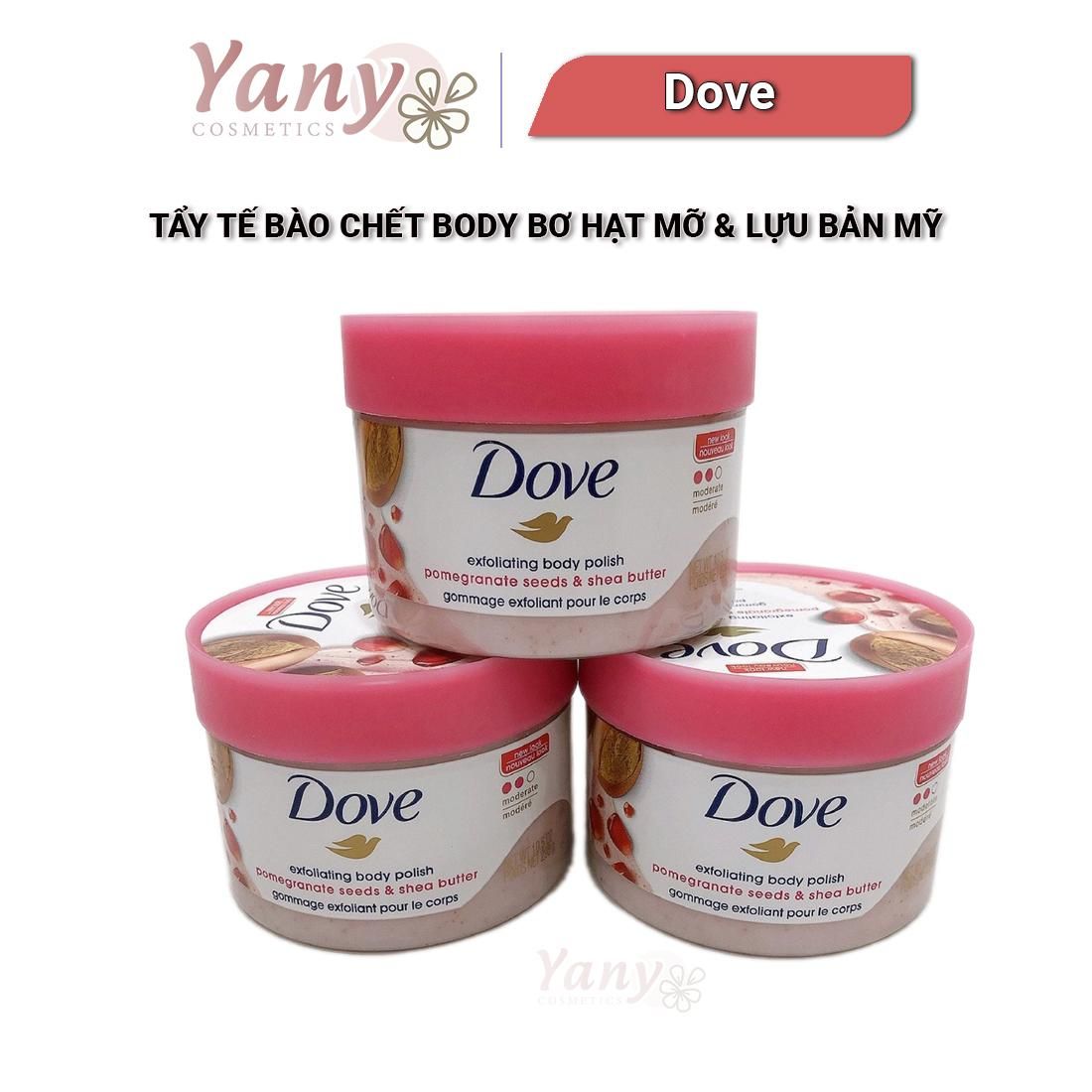 Tẩy Tế Bào Chết Body Lựu Bơ Bản Mỹ 298gr, Yany Cosmetics