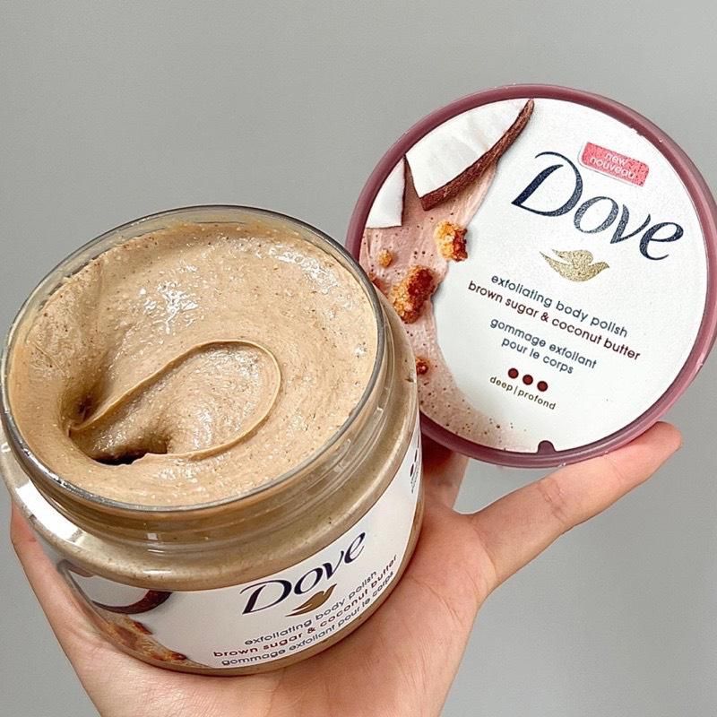 Tẩy Tế Bào Chết Body Dove Đường Nâu Và Sữa Dừa Bản Mỹ 298gr, Yany Cosmetics