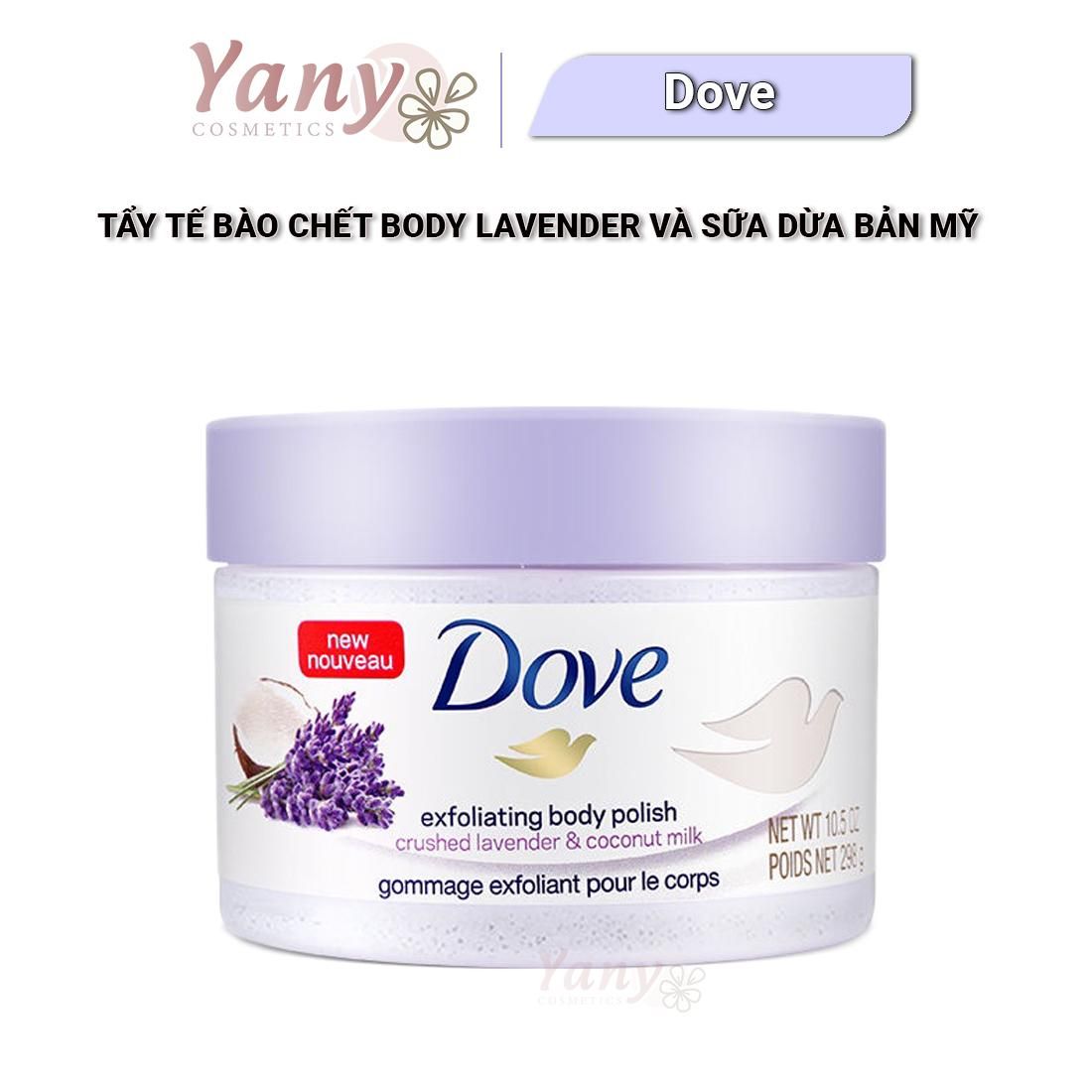 Tẩy Tế Bào Chết Body Lavender Và Sữa Dừa Bản Mỹ 298gr