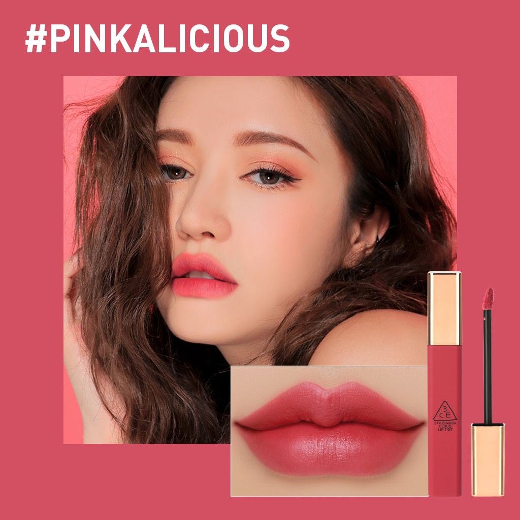 Son 3CE Cloud Lip Tint Pinkalicious, Siêu Lì, Mềm Môi, Yany Cosmetics