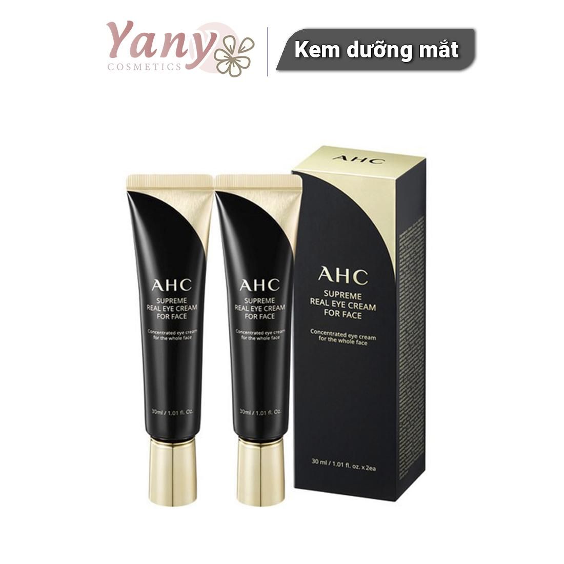 Kem Dưỡng Mắt AHC Ten Revolution Real Eye Cream For Face mẫu mới, Yany Cosmetics