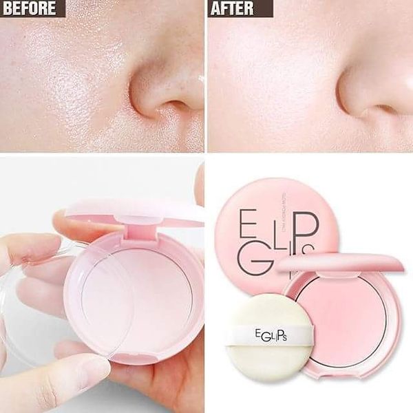 Phấn Phủ Eglips Glow Powder Pact Kiềm Dầu, Giúp Da Căng Bóng, Hồng Hào