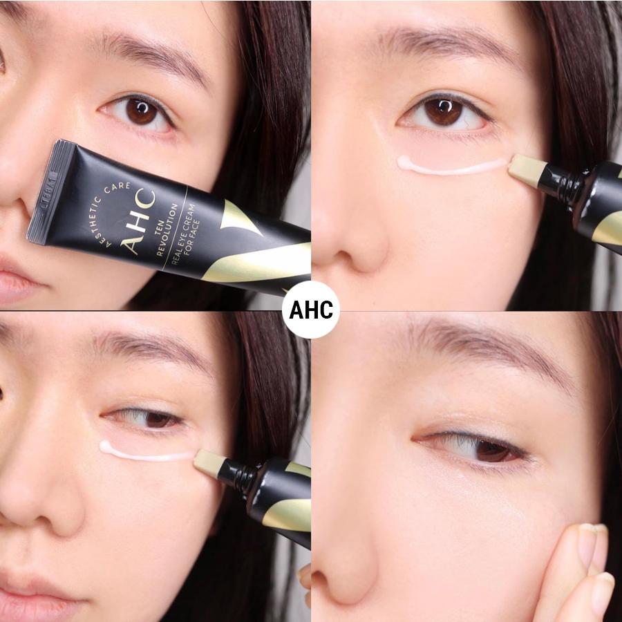 Kem Dưỡng Mắt AHC Ten Revolution Real Eye Cream For Face mẫu mới, Yany Cosmetics