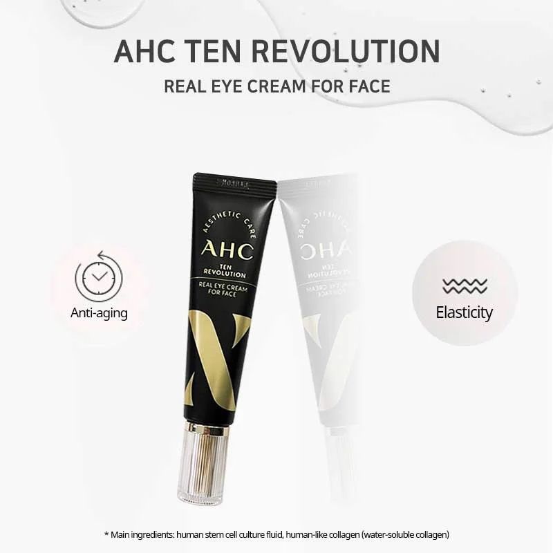 Kem Dưỡng Mắt AHC Ten Revolution Real Eye Cream For Face mẫu mới, Yany Cosmetics