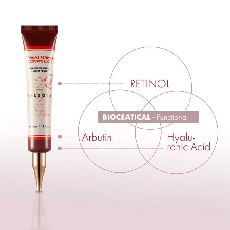 Kem Dưỡng Retinol Beldora 299 Trẻ Hóa Da, Ngăn Ngừa Nếp Nhăn Dành Cho Da Nhạy Cảm 0.1% 35ml,  Beldora 299 Prime Retinol Activator 0.1 - Yany Cosmetics