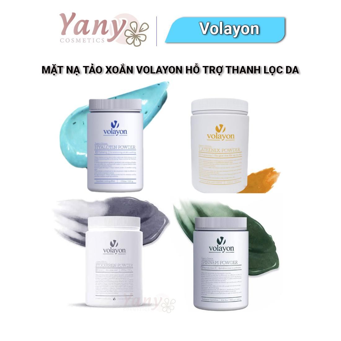 Mặt Nạ Tảo Xoắn Dạng Bột Volayon 500g-Yany Cossmetics