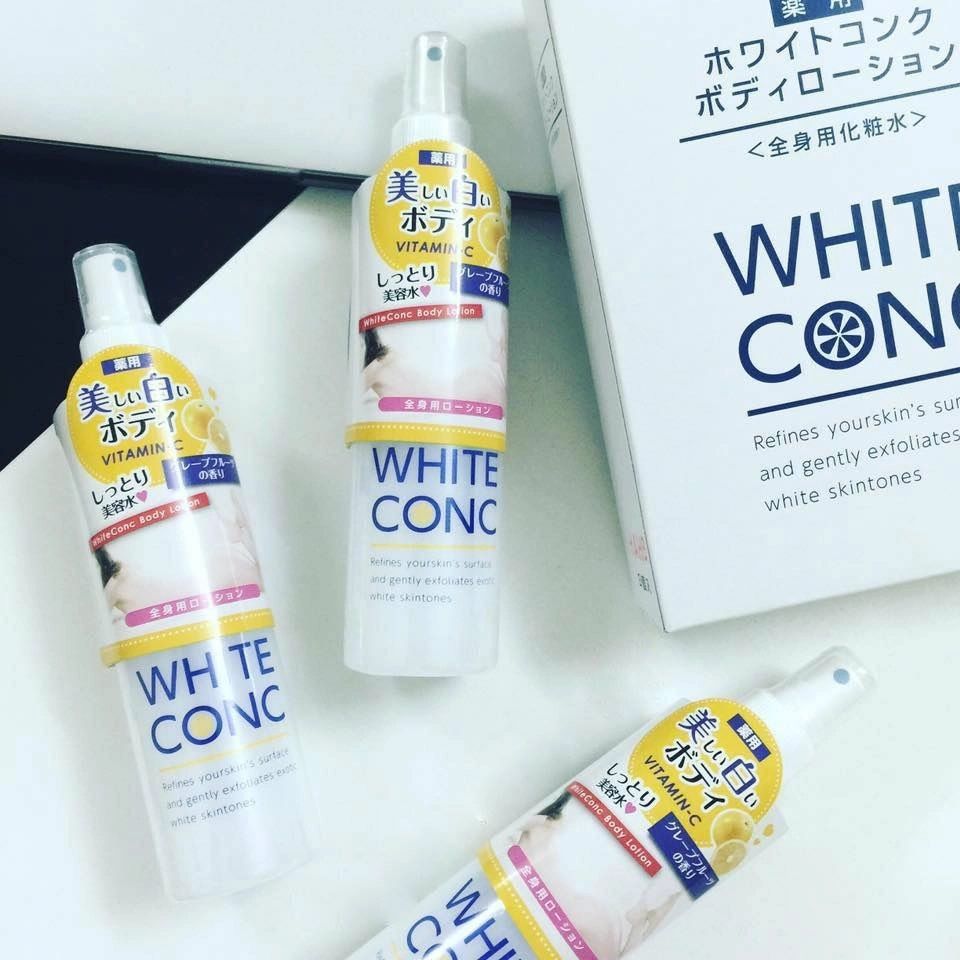 Lotion xịt dưỡng trắng da White Conc Vitamin C 245ml Nhật Bản-Yany Cosmetics