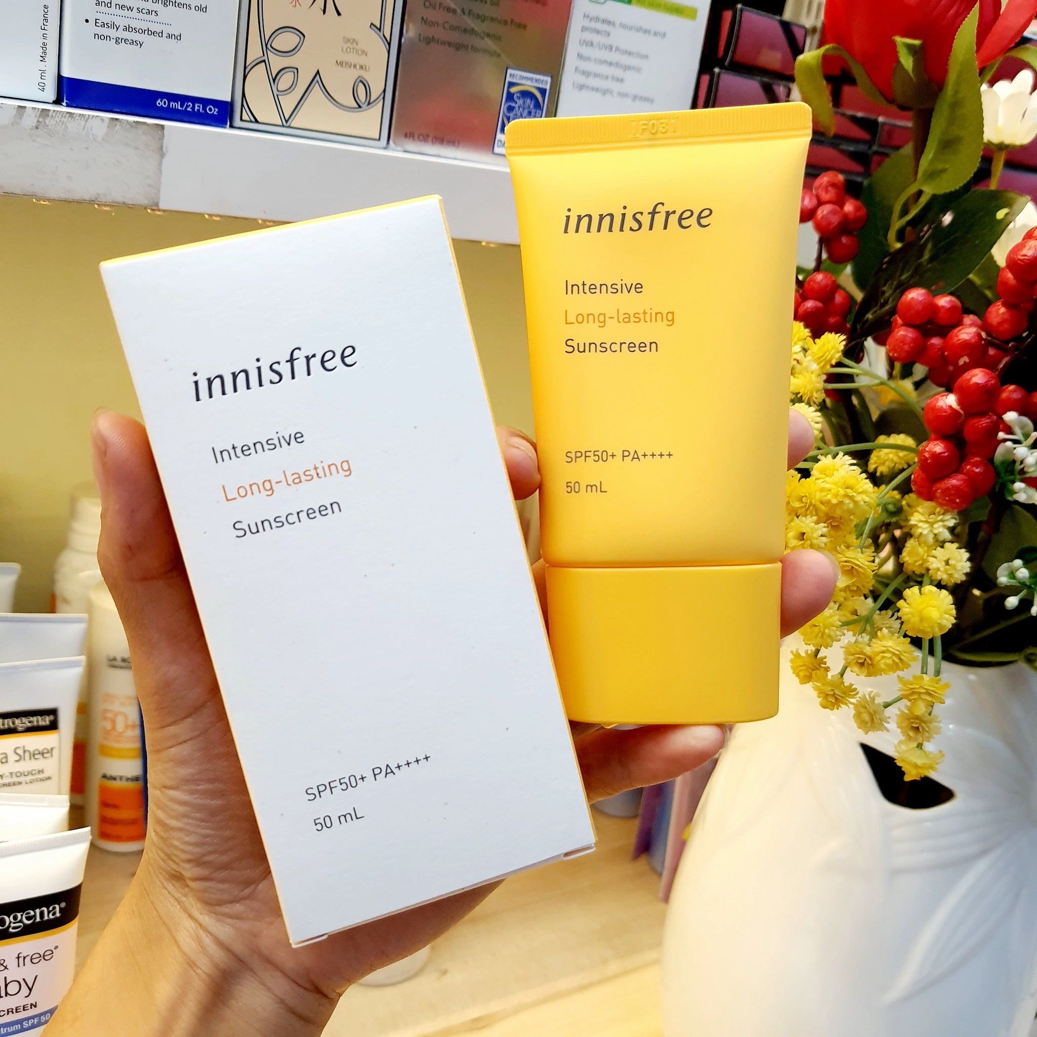 Kem Chống Nắng Innisfree Intensive Long-Lasting Sunscreen SPF50+/PA++++ 50ml-Yany Cosmetics