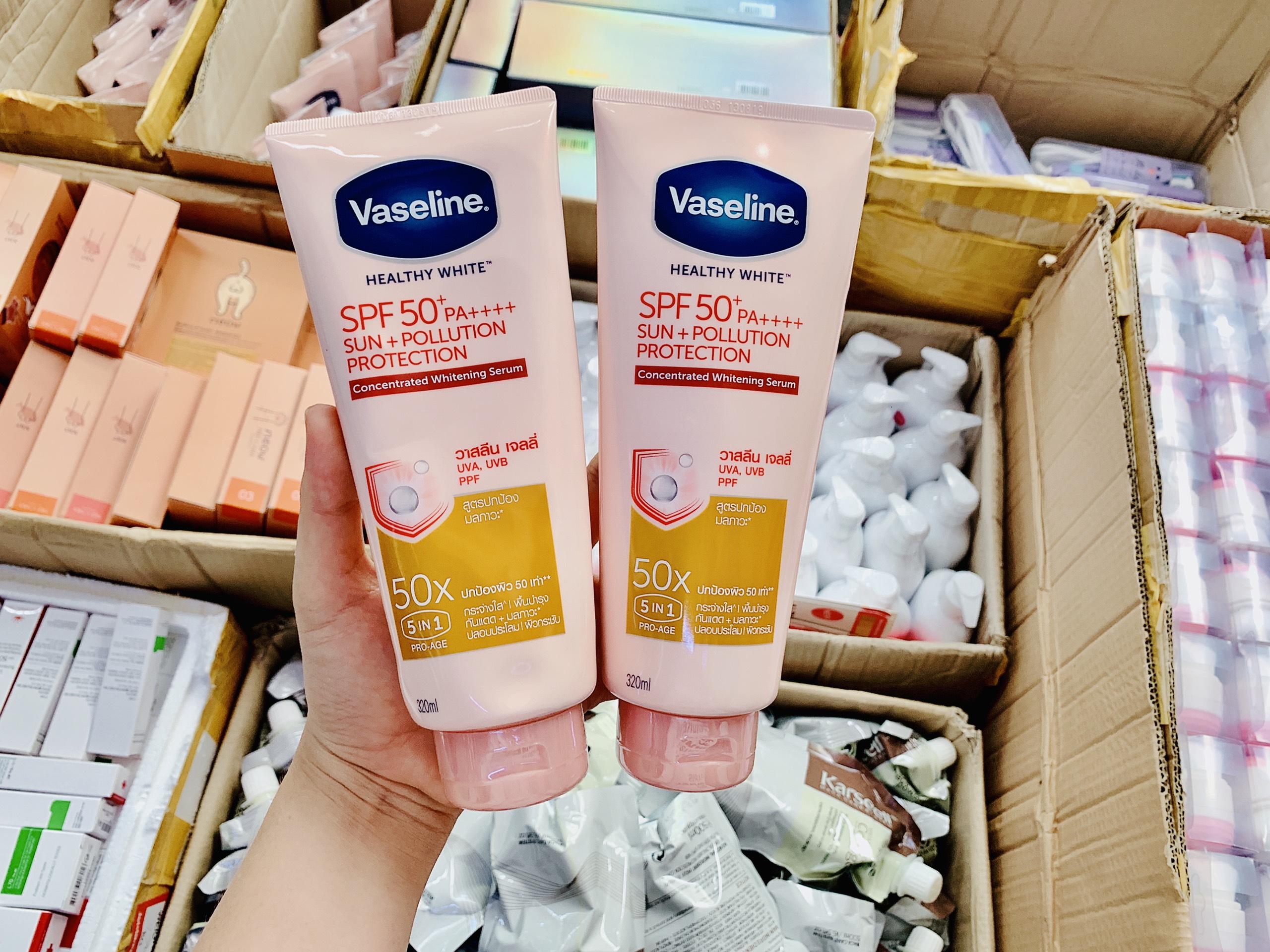 Sữa Dưỡng Thể Trắng Da VASELINE 50X SPF 50+ THÁI LAN 320ml, Yany Cosmetics