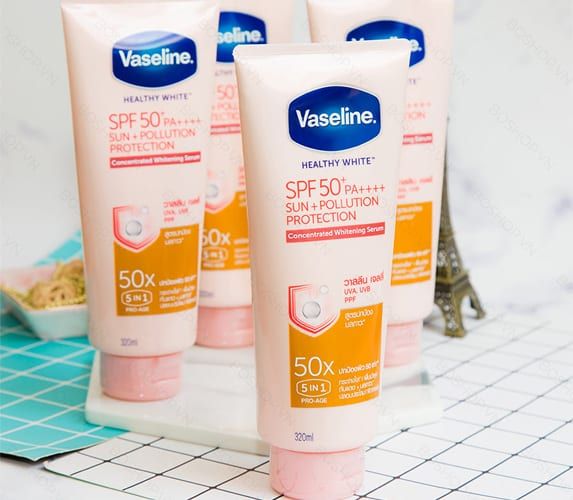 Sữa Dưỡng Thể Trắng Da VASELINE 50X SPF 50+ THÁI LAN 320ml, Yany Cosmetics