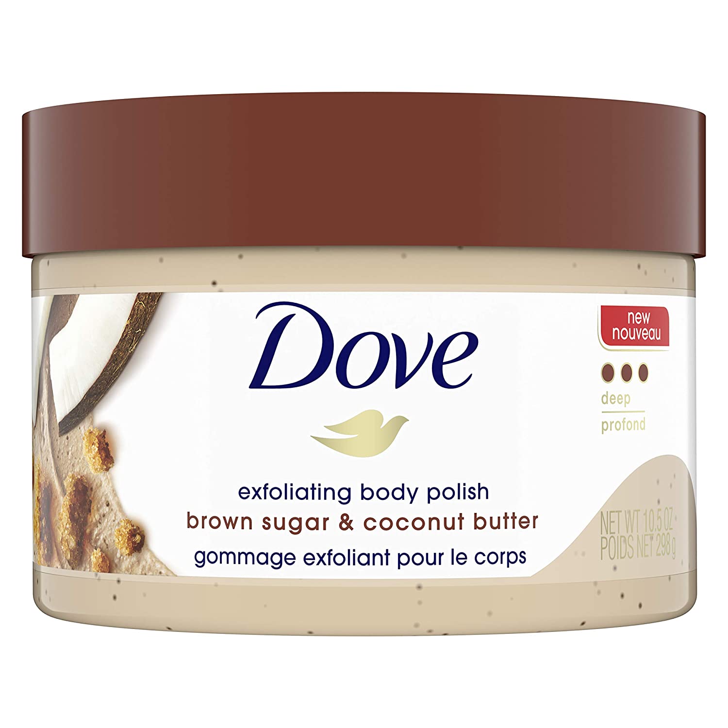 Tẩy Tế Bào Chết Body Dove Đường Nâu Và Sữa Dừa Bản Mỹ 298gr, Yany Cosmetics