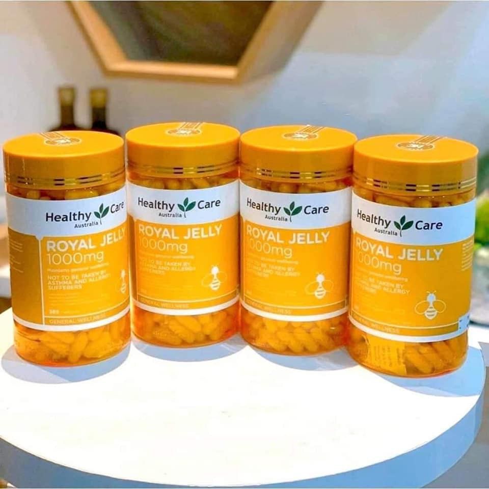 Sữa Ong Chúa Royal Jelly 1000mg Healthy Care Của Úc, 365 viên