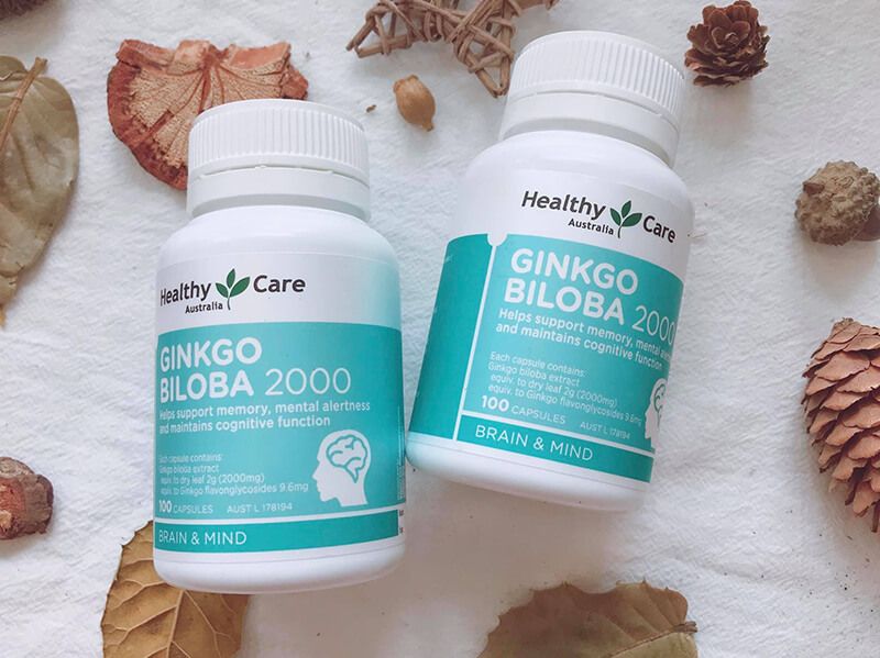 Viên Uống Bổ Não Ginkgo Biloba 2000 Healthy Care Úc