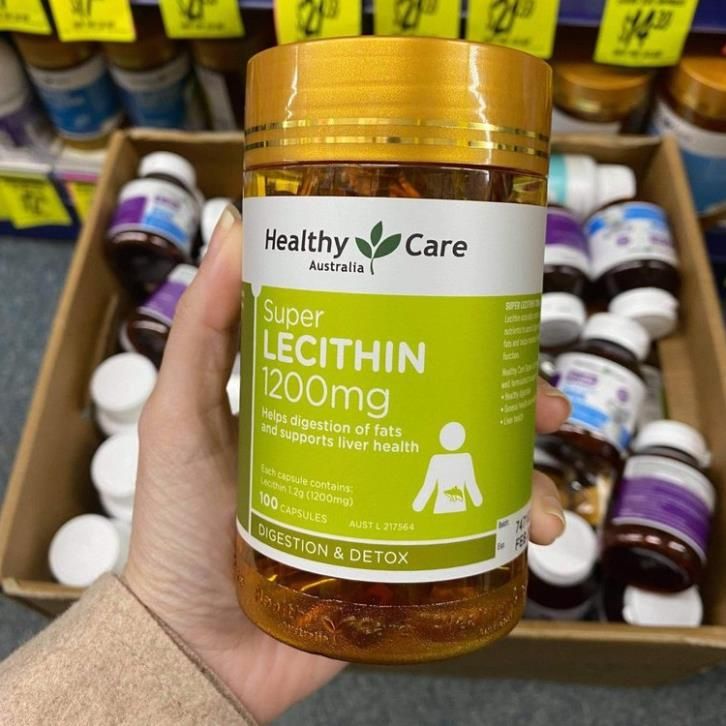 Viên Uống Mầm Đậu Nành Healthy Care Super Lecithin Của Úc - Hộp 100 Viên