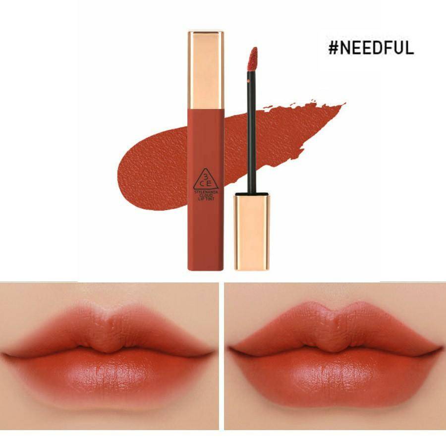 Son 3CE Cloud Lip Tint Needful Đỏ Nâu Cam