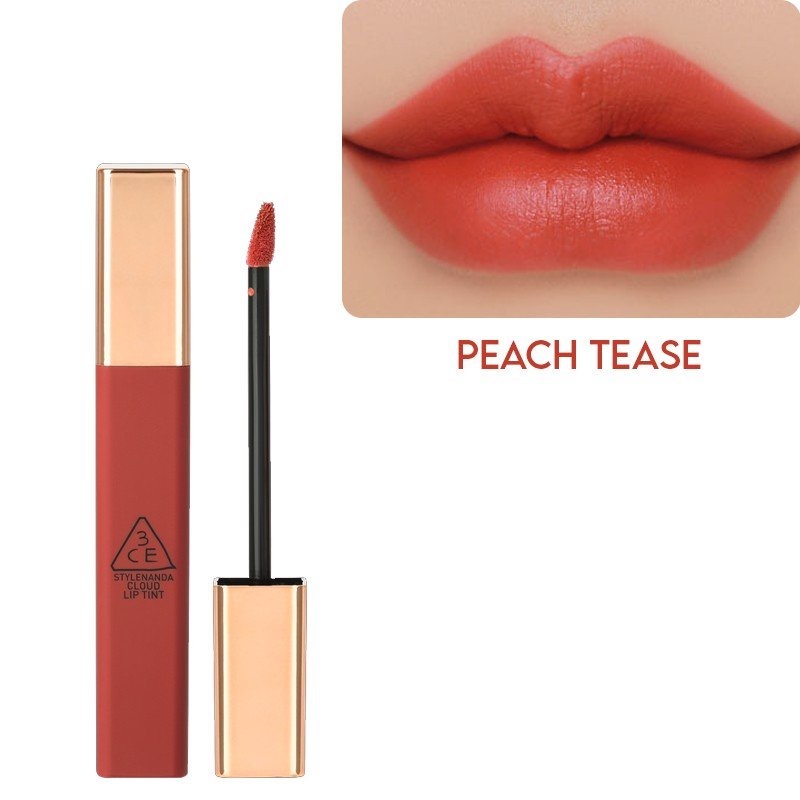 Son 3CE Cloud Lip Tint Peach Tease Cam San Hô