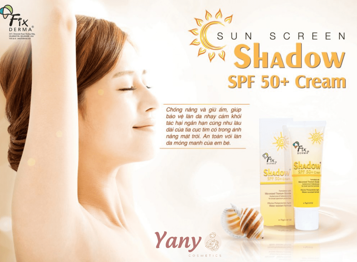 Kem chống nắng Fixderma Shadow chỉ số SPF 50+