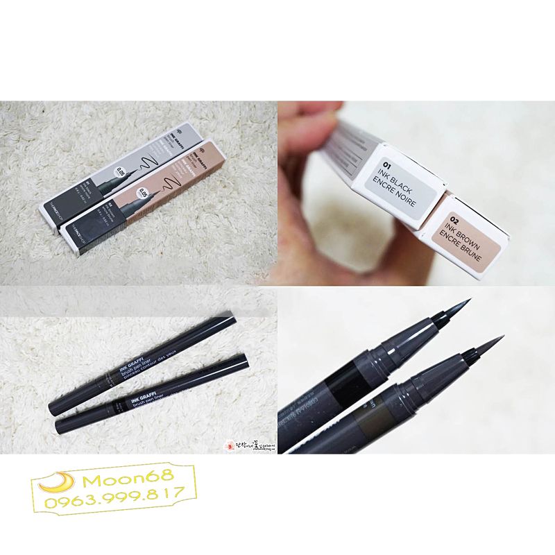 Dạ kẻ mắt TFS Ink Graffi Brush Pen Liner 0.05mm 1b10