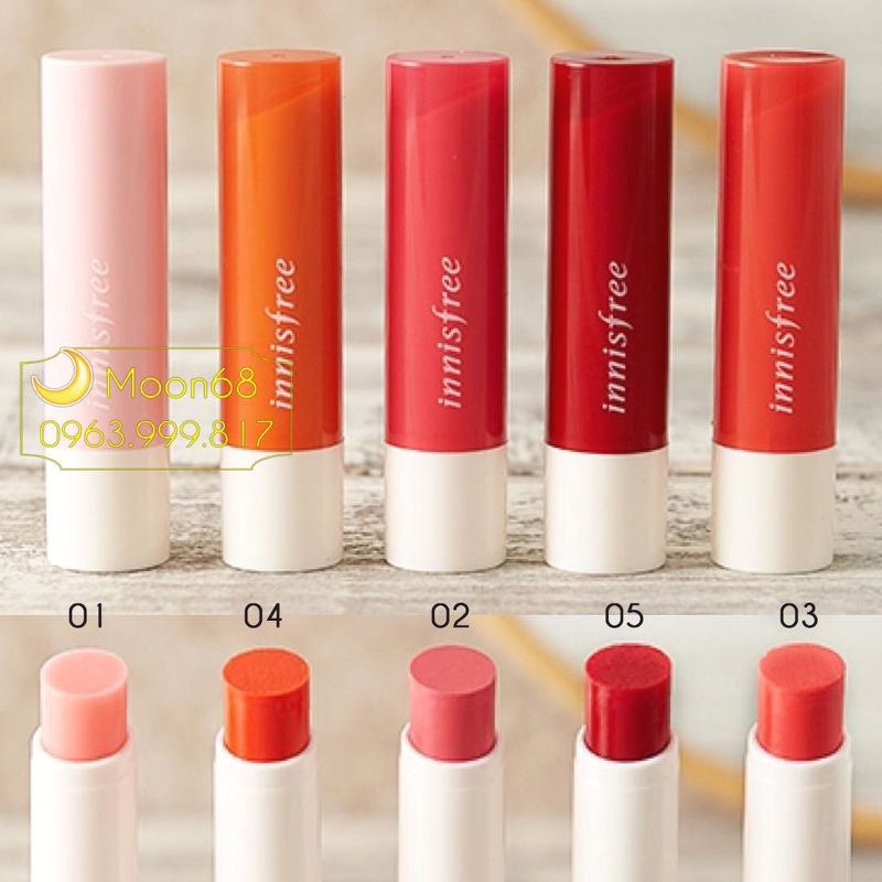 Son dưỡng Innisfree Glow Tint Lip Balm có màu 1b6