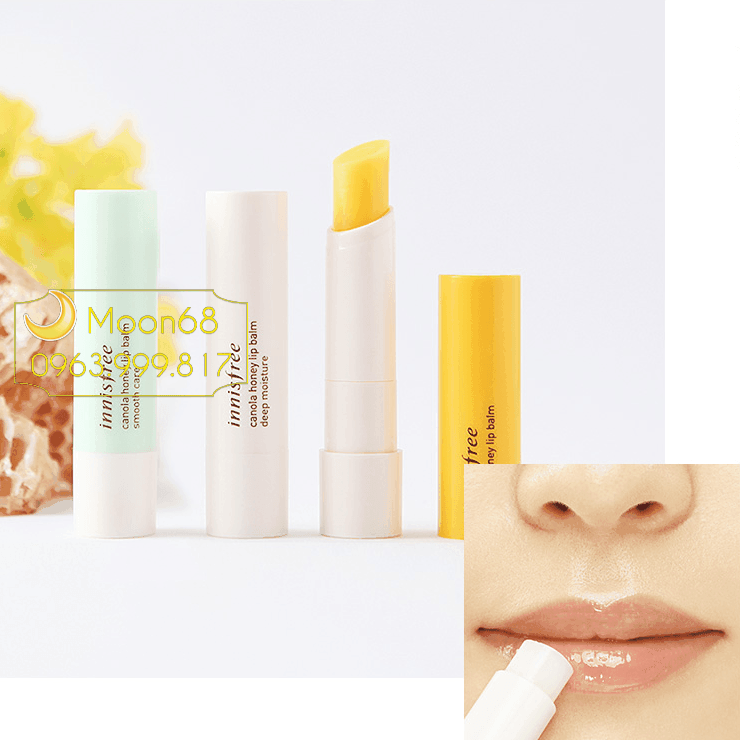 Son dưỡng Innisfree Canola Honey Lip Balm ko màu 1b6