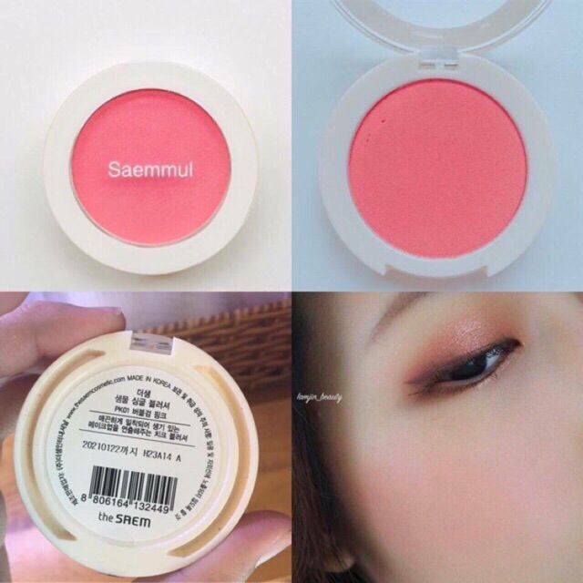 Phấn má The Saem Saemmul Single Blusher 1b12