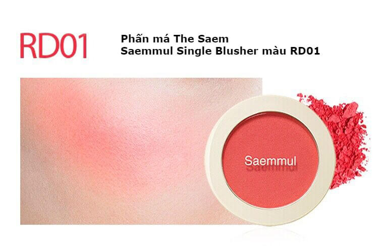 Phấn má The Saem Saemmul Single Blusher 1b12