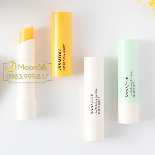 Son dưỡng Innisfree Canola Honey Lip Balm ko màu 1b6