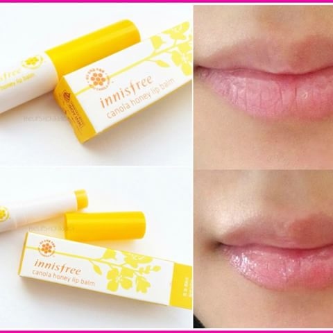 Son dưỡng Innisfree Canola Honey Lip Balm ko màu 1b6