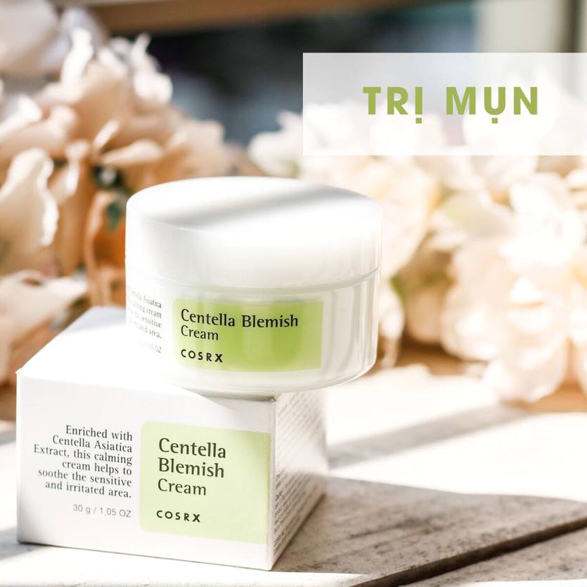 Kem dưỡng Cosrx Centella Blemish Cream trị mụn 30g 1t72