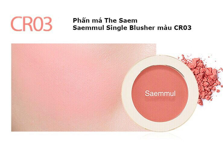 Phấn má The Saem Saemmul Single Blusher 1b12