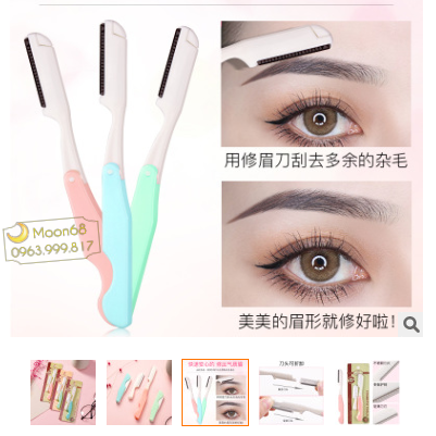 Dao cạo mày FenLing Eyebrow Razor 2 cây A502