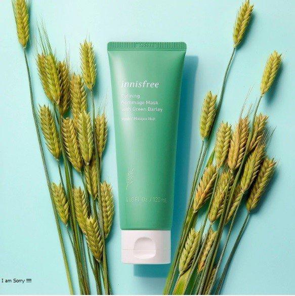 TDC Innisfree Green Barley Gommage Peeling Mask lúa mạch 120ml 1b6