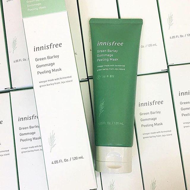 TDC Innisfree Green Barley Gommage Peeling Mask lúa mạch 120ml 1b6