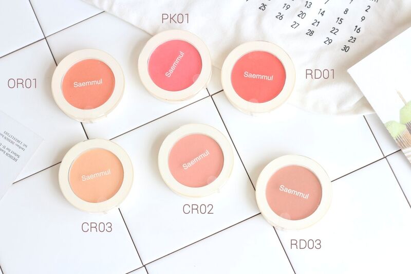 Phấn má The Saem Saemmul Single Blusher 1b12